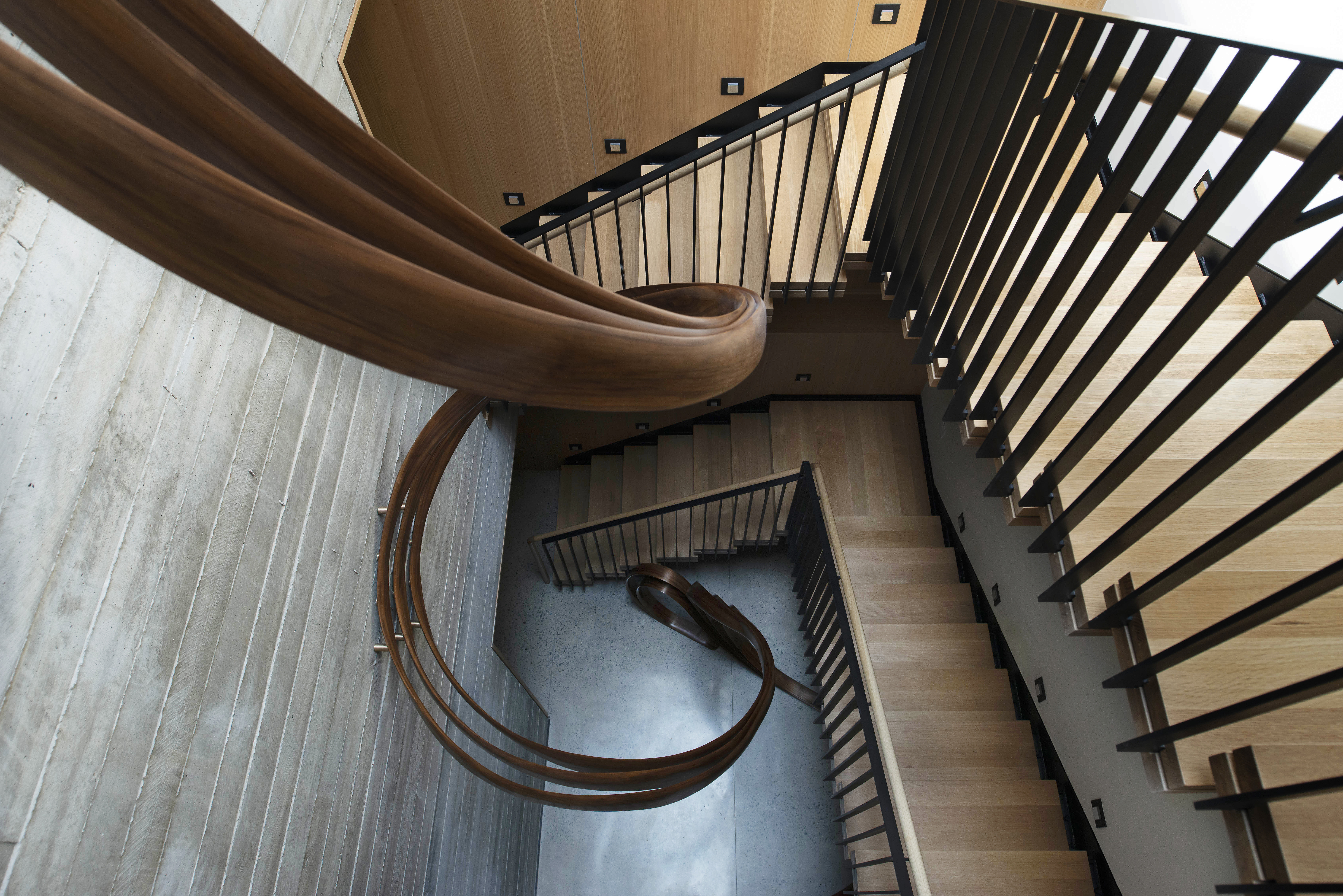 Spiral Stairway and railing